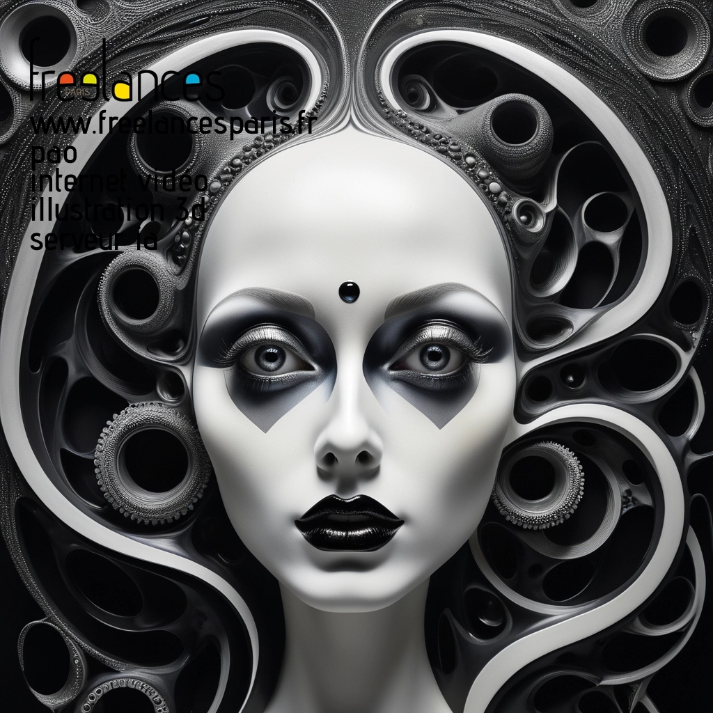 Pao mise en page internet vidéo illustration 3d serveur IA générative AI freelance paris studio de création magazines ufv09a20